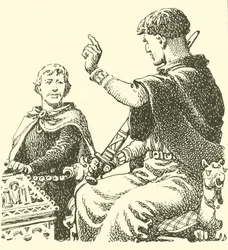 Harold, als Gefangener von Wilhelm, Herzog der Normandie, wurde gezwungen, ein feierliches Versprechen abzugeben, Williams Vasall zu sein